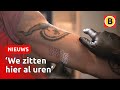 Uren in de rij voor een gratis Eindhoven-tattoo | Omroep Brabant