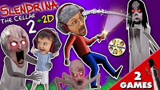 SLENDRINA&#39;S BABY? GRANNY gets Shawn in Cellar 2 + Slendrina 2D Puzzle Game (FGTEEV 2-in-1)