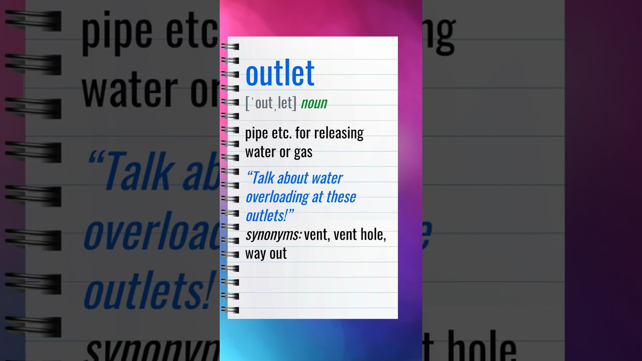 OUTLET (C1 Advanced) Learn English Vocabulary