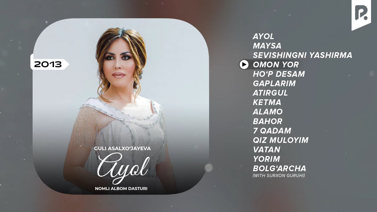 Guli Asalxo'jayeva - Ayol nomli albom dasturi 2013  yorim