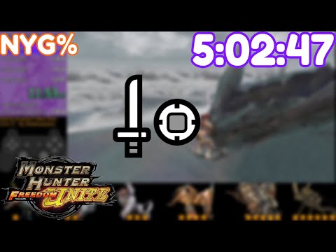 MHFU - "NotYourGranny%" Challenge Speedrun - 5:02:47 (SnS)