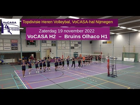 VoCASA H2 - Olhaco H1 (19 nov 2022) Full Match, Topdivisie Heren Volleybal