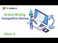 Article Writing How To Write An Article Format Example Exercise IT Vanilla Official