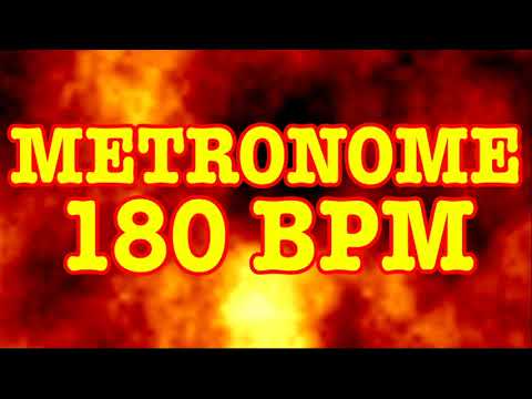 180 BPM Metronome - 10 Minute Metronome - Music Practice Metronome - 180BPM Click Track