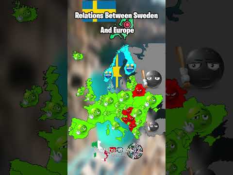 Relations Between Sweden and Europe #world #india #foryou #viralvideo #vs #usa #shorts #map #mapping