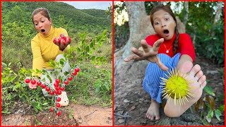 Survival Skills: SMART idea and USEFUL with single mom in forest #bushcraft #camping #outdoors
