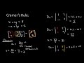Cramer S Rule MATHEMATICS N4