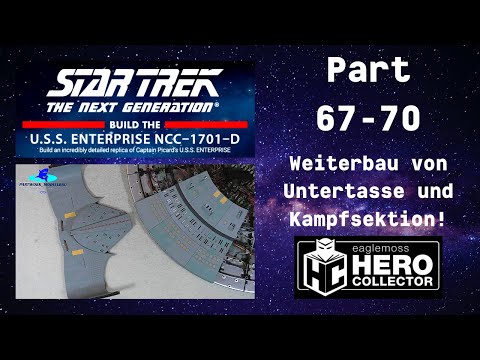 Eaglemoss Star Trek U.S.S. Enterprise Part 67 - 70 - Continuation of the Saucer and Combat Sectio...