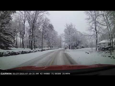 Almost crashing on black ice