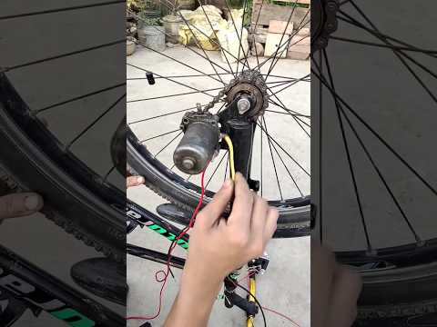 How to make electric bike using self motor || #viralvideo #selfmotor #electric #cycle