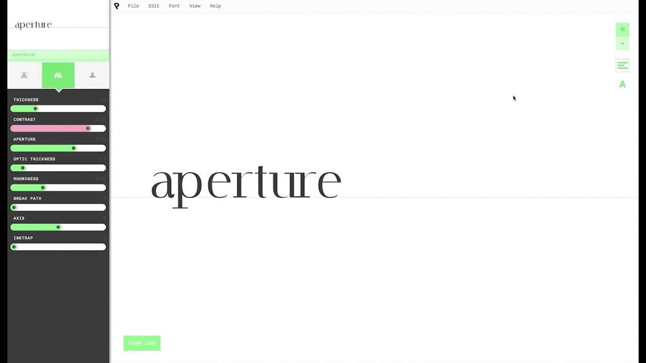 Prototypo | the font generator : beta demo