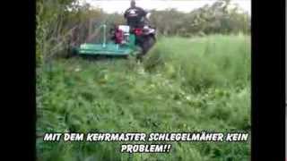 preview picture of video 'Quad ATV Mähwerk Schlegelmäher Rasenmäher Kehrmaster'