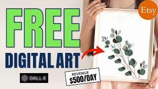 Earn $500 A Day For FREE Selling AI Art LEGALLY (New Method)