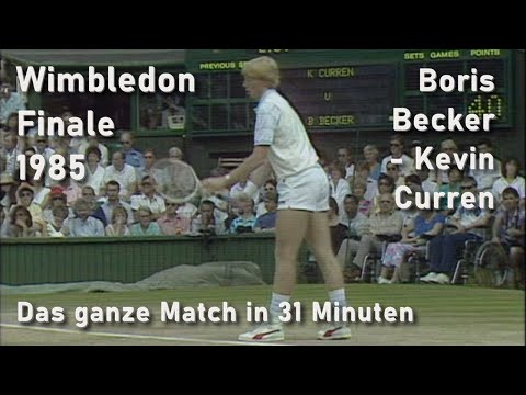 Wimbledon Finale 1985  Boris Becker - Kevin Curren