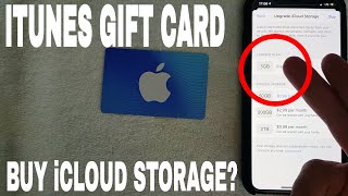 ✅  Can You Use iTunes Gift Card To Buy iCloud Storage Space? 🔴