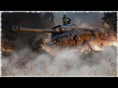 Soviet IS-3 storms Nazi JagdTiger, 1945, colorized - World of Tanks Short