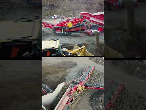 The Boratas BPS101 Scalping Screen | 100% electric drive, with integrated diesel generator #boratas
