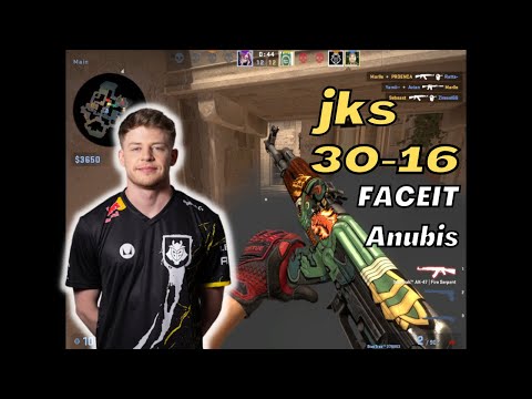 CSGO POV | G2 jks (30-16) (Anubis) | FACEIT Ranked | Mar 10, 2023