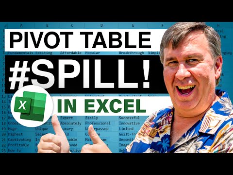 Excel Pivot Table - New! Spill Error - Episode 2711