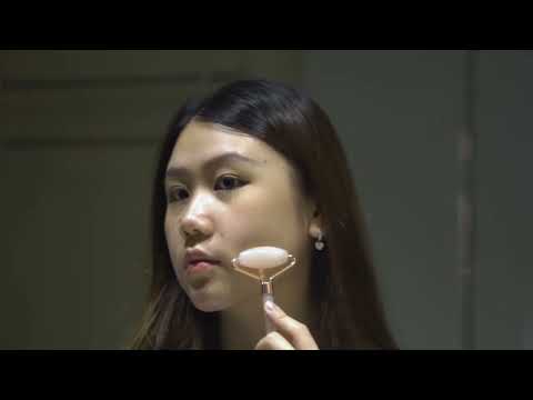 Gambar Ataru Roller & Gua Sha Rose Quart Set 2 pcs - Pink