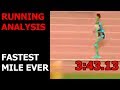 Running Analysis: Breakdown on the FASTEST Mile Ever Ran (Hicham El Guerrouj)