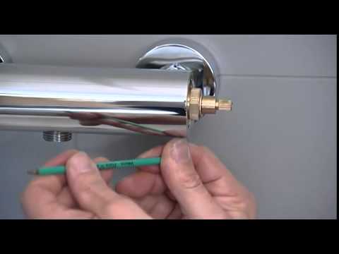 Exposed shower valve   Thermostatic cartridge  maintenance, replacement and calibration