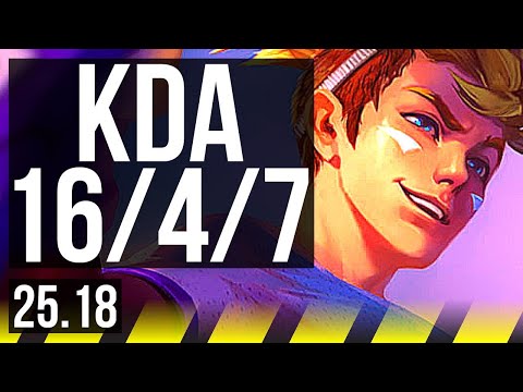 EZREAL & Karma vs XAYAH & Elise (ADC) | 16/4/7 | KR Master | 25.18
