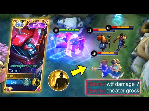 How to annoy enemy with non-stop invade and poke | Grock Super Annoying Gameplay 🔥