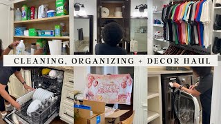 CLEANING, ORGANIZING + NEW DECOR HAUL | CLEANING TIPS & ORGANIZATION IDEAS #cleaningmotivation