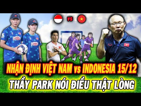 Đại Chiến Việt Nam vs Indonesia 15/12, Nhận Định Sớm Thầy Park Nói Điều Thật Lòng, NHM Bất Ngờ