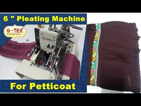 राजस्थानी घाघरा बनाने की मशीन | Pleating Sewing Machine Demo