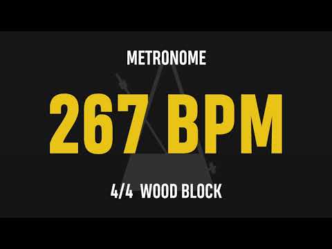 267 BPM 4/4 - Best Metronome (Sound : Wood block)