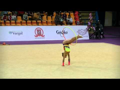 Swensen Emilie (SWE) hoop  Int Comp Senior Grand Prix Moscow 2015