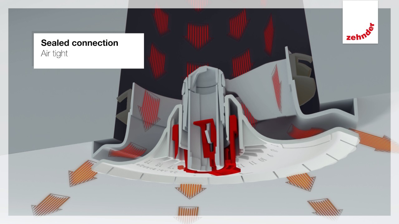Zehnder ComfoValve Luna S125 vėdinimo difuzorius oro padavimui, baltas