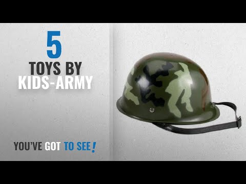 Top 10 Kids-Army Toys [2018]: Rothco Kids Camouflage Army Helmet, Woodland Camo, O/S