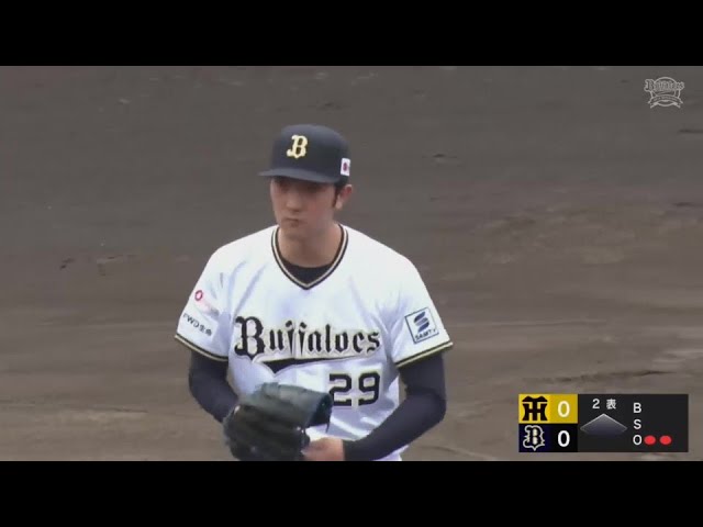 【ファーム】バファローズ・田嶋大樹 回を跨いで3者連続空振り三振!!  2024年6月22日 オリックス・バファローズ 対 阪神タイガース