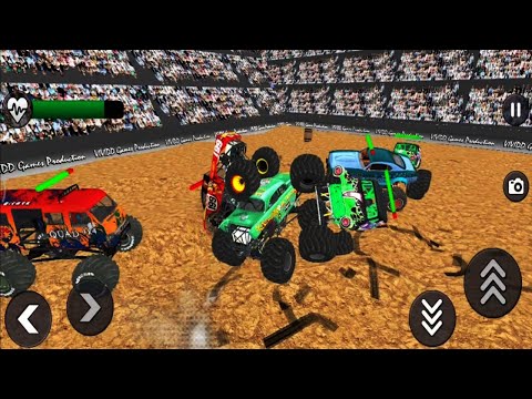 Monster truck crashes | Monster Truck Demolition Derby: Crash Stunts 2021 | Android Gameplay