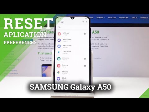 How to Restore Default Apps in SAMSUNG Galaxy A50 - Reset App Settings