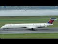 Delta Airlines McDonnell Douglas MD-90 [N933DN] landing in PDX