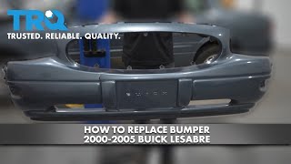 How to Replace Bumper 2000-2005 Buick LeSabre