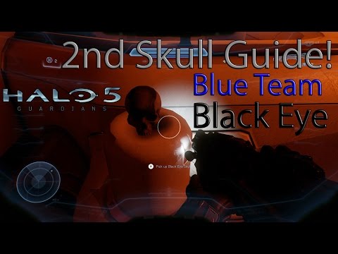 Black Eye Skull Location! Blue Team Halo 5  Guide!