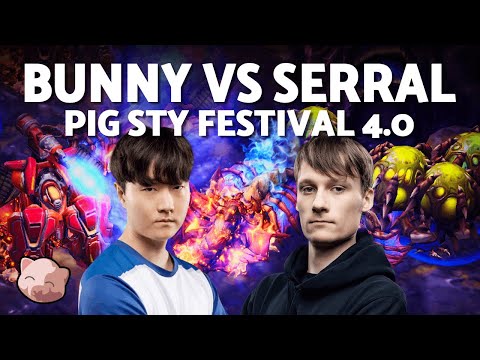 SERRAL vs BUNNY | $10,000 PiGFest 4.0 Semi Finals (Bo7 ZvT) - StarCraft 2