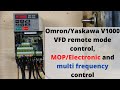 Omron Yaskawa V1000 VFD Remote Mode Control MOP Electronic And Multi Frequency Control English