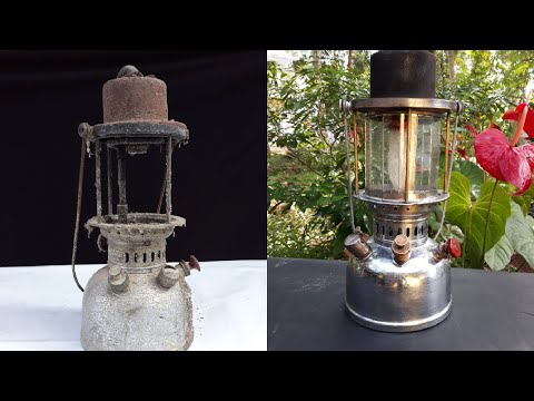 Old Kerosene Pressure Lamp Restoration