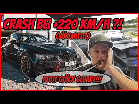 CAUTION: SLIPPERY RISK - Coolant at +220km/h on the Nürburgring - That was close!