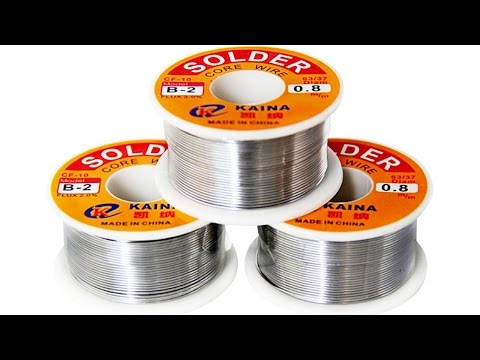 Припой (Solder) оловянно-свинцовый с флюсом Kaina CF-10 B-1 63/37 0.8mm. Aliexpress