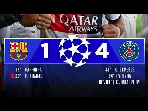 PSG VS Barcelona UCL Match 2024 #ucl #barcelona #psg #football