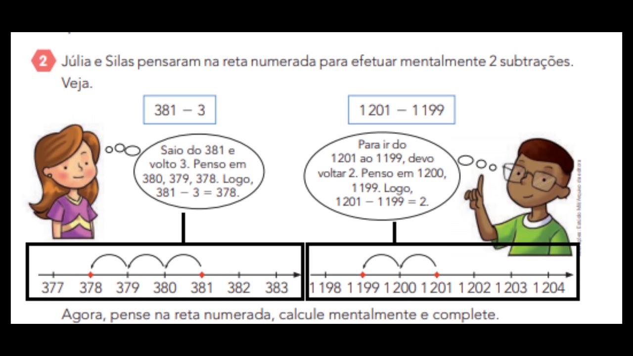 Estratégias de cálculo mental (Subtração) - Matemática 4º ano