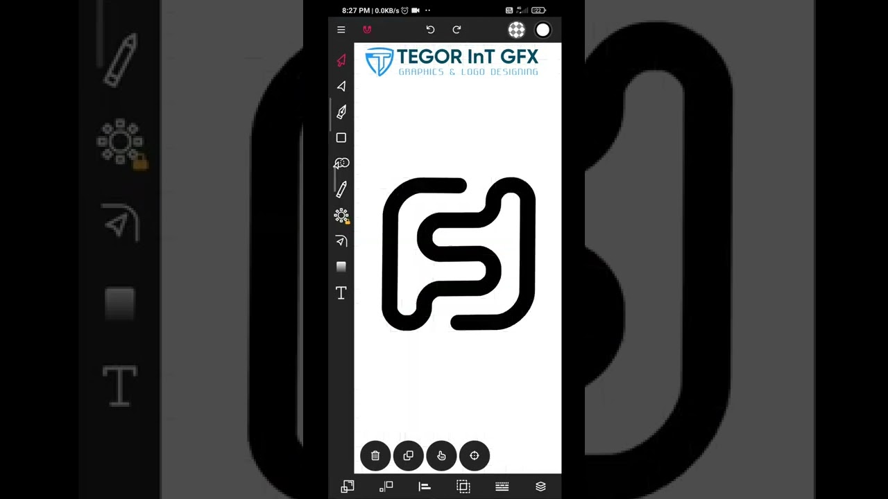 How to make FF logo in Vector ink