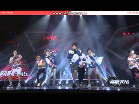 150811 GOT7 - 하지하지마(Stop stop it) on Netease Cloud Music Battle